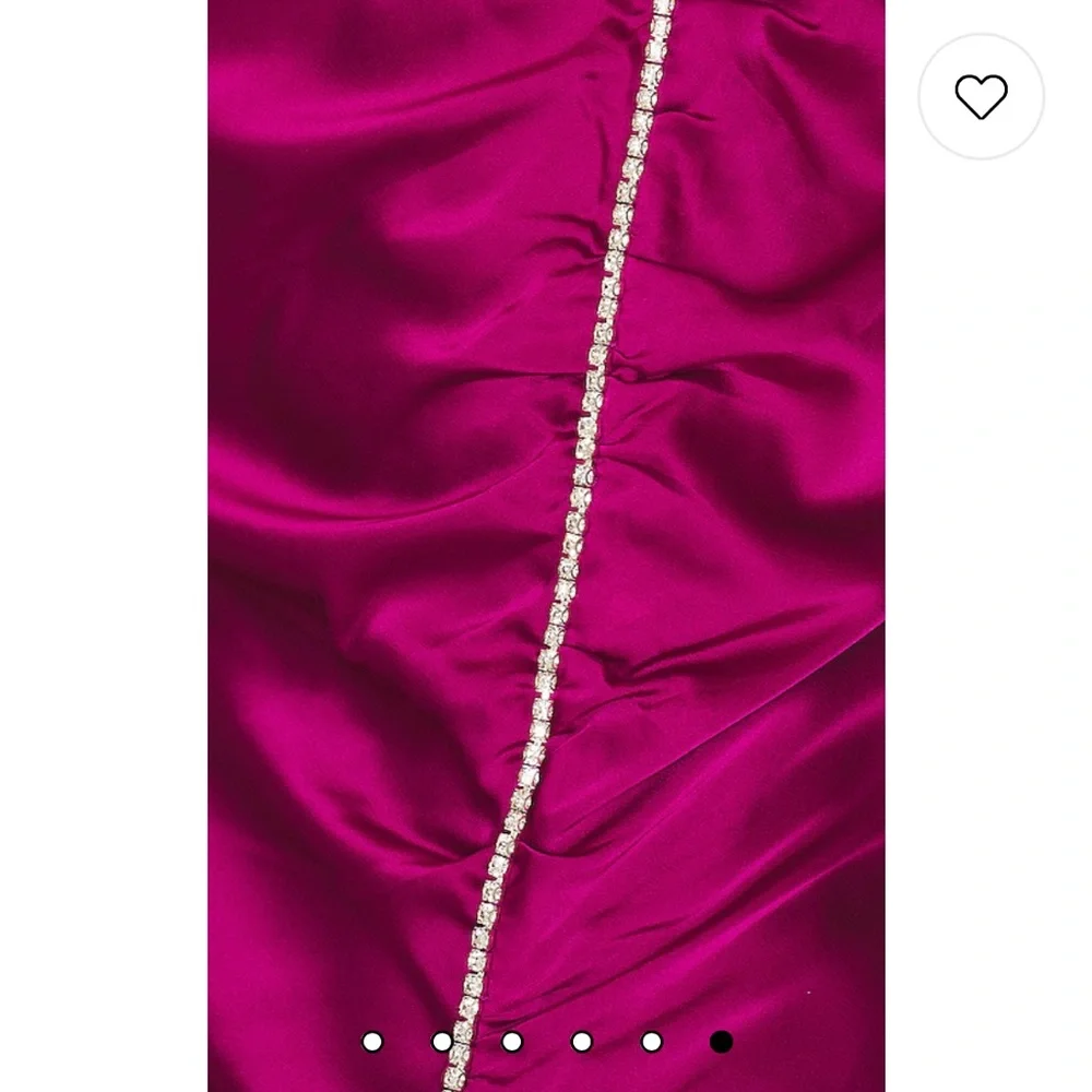 ASTR rhinestone midi slit dress - Picture 5 of 5